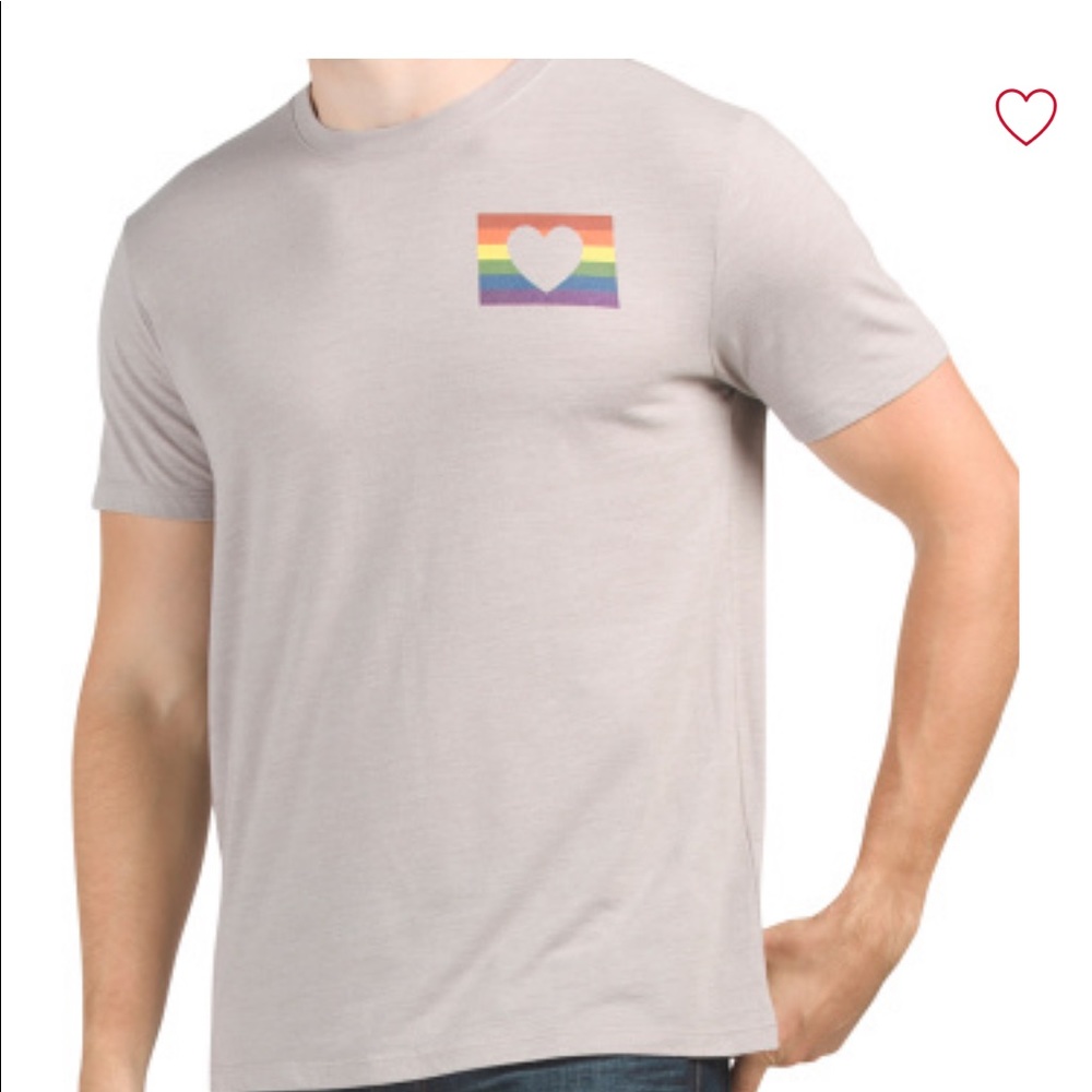 Lucky Brand Rainbow Flag Tshirt NWT